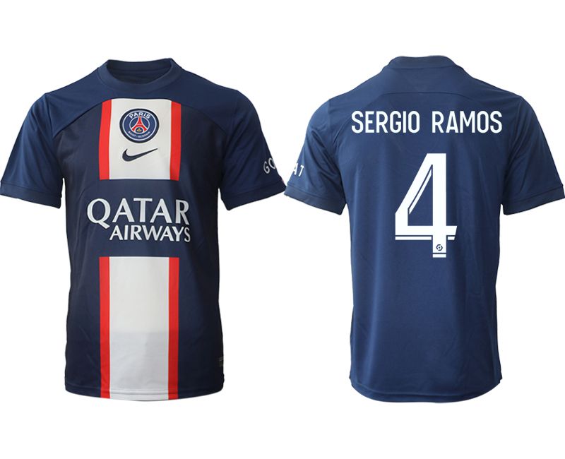 Men 2022-2023 Club Paris St German home aaa version blue #4 Soccer Jersey->customized soccer jersey->Custom Jersey